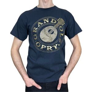 Vintage Men’s Single Stitch Cotton Black Grand Ole Opry Graphic T-shirt Size M